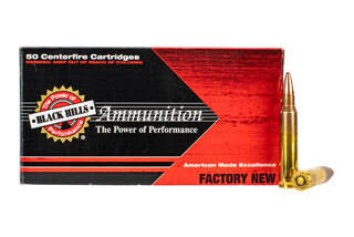 Black Hills ammunition 5.56 NATO with 50 grain Barnes TSX optimized bullet with 50-rounds per box.